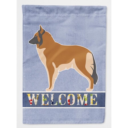 Carolines Treasures Belgian Tervuren Welcome Flag Canvas House Size BB8303CHF
